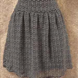 ZigZag print Sheer Mini skirt